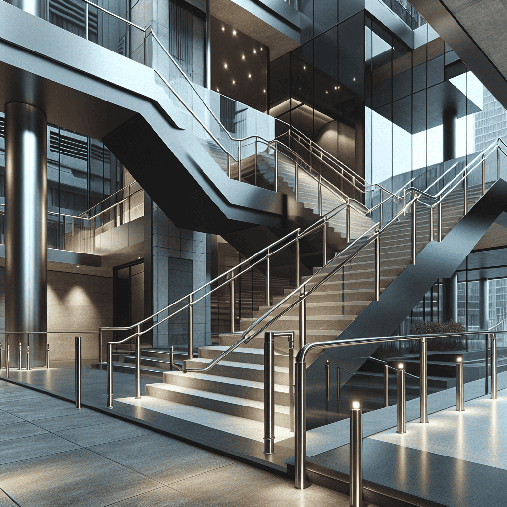 Pasamanos modernos para escaleras interiores y exteriores